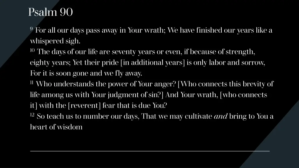psalm 90 1