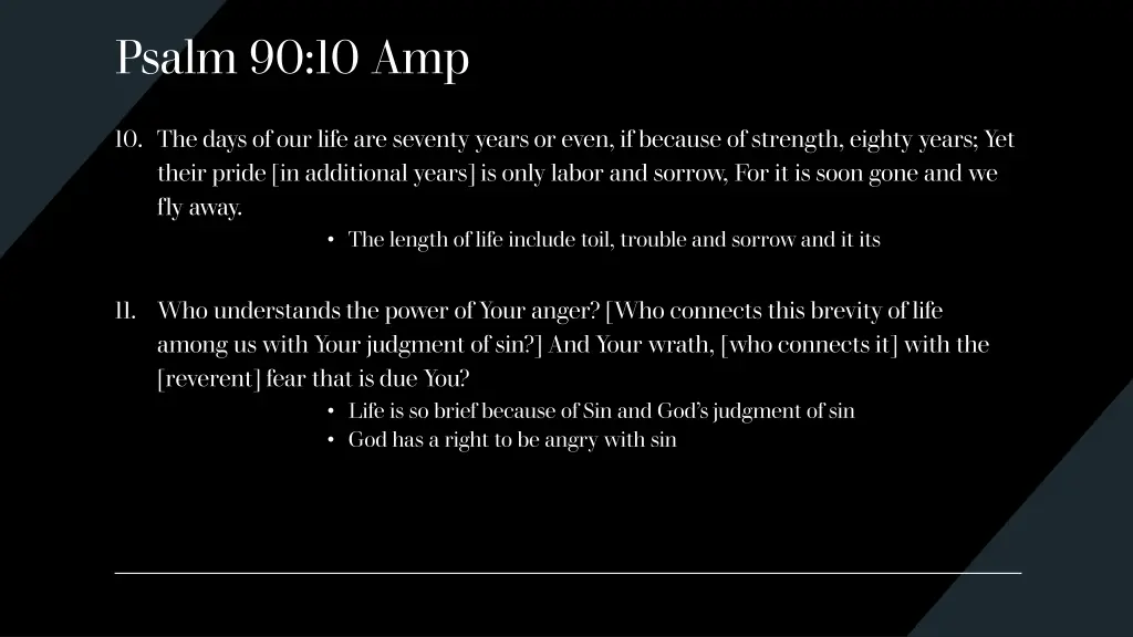 psalm 90 10 amp
