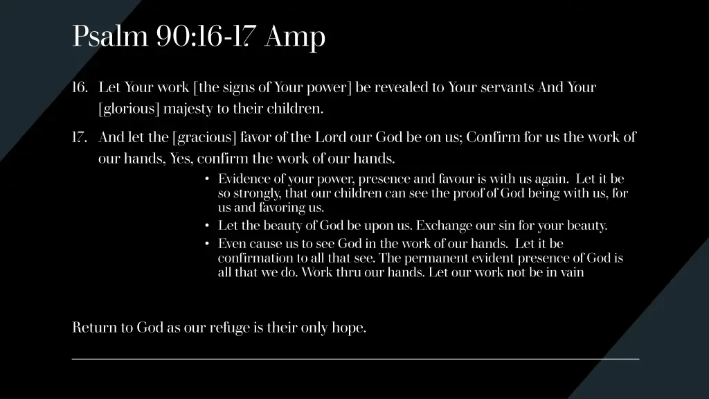 psalm 90 16 17 amp