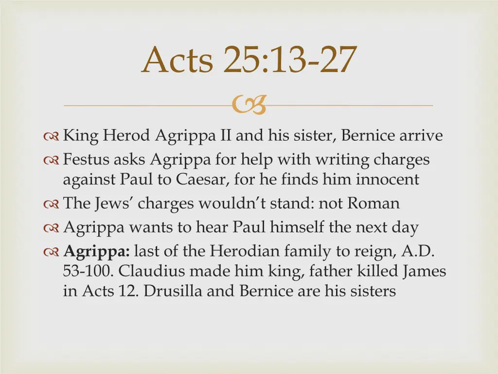 acts 25 13 27