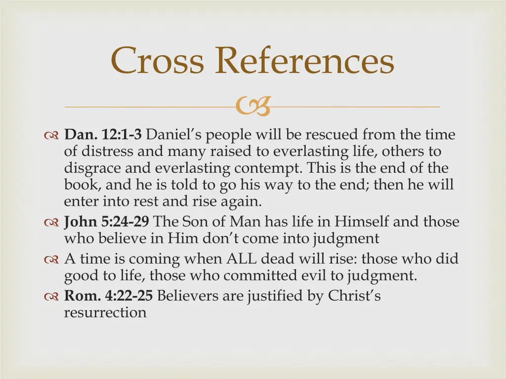 cross references