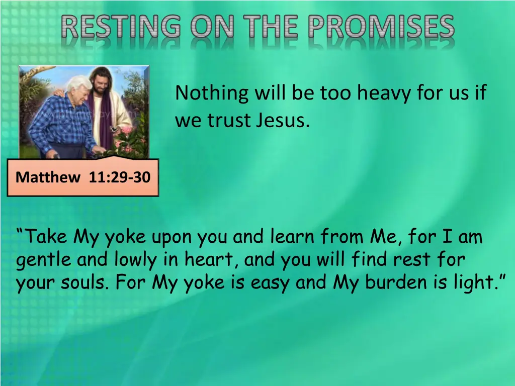 resting on the promises 2