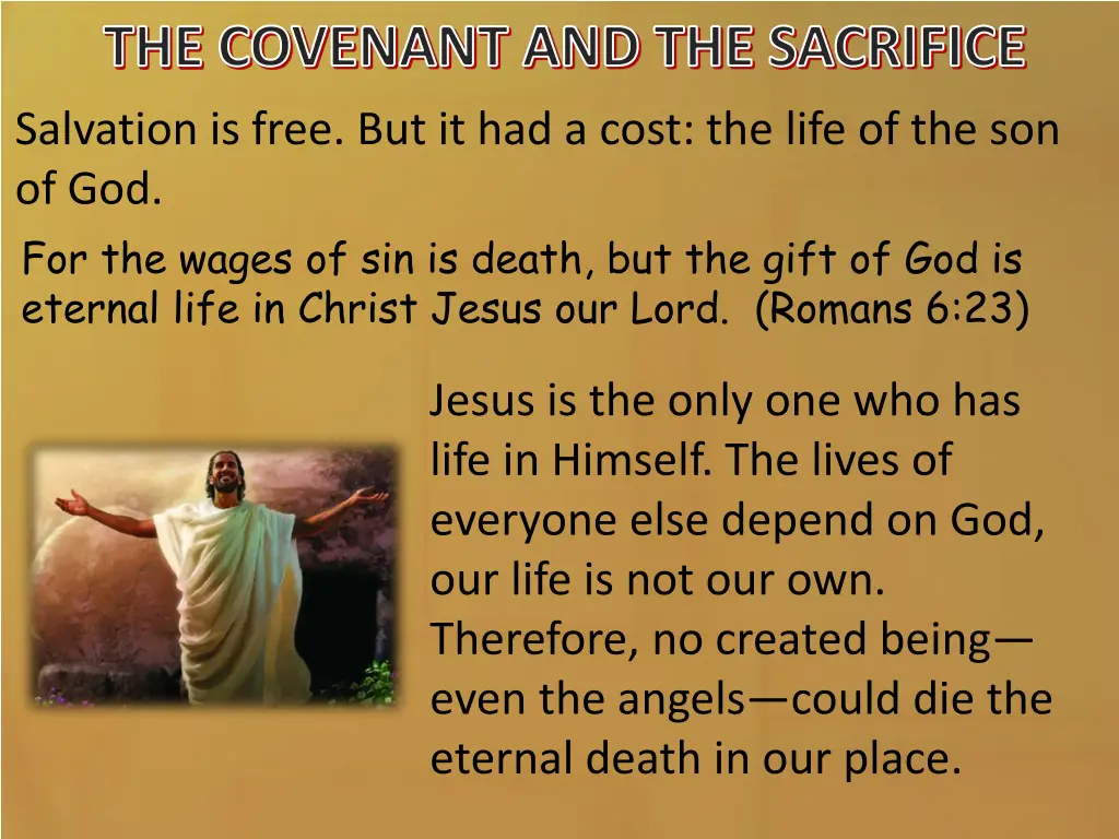 the covenant and the sacrifice 1