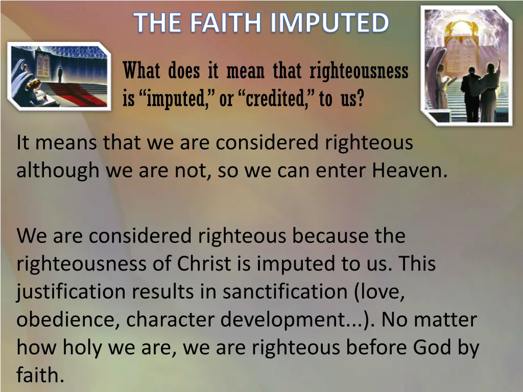 the faith imputed 1