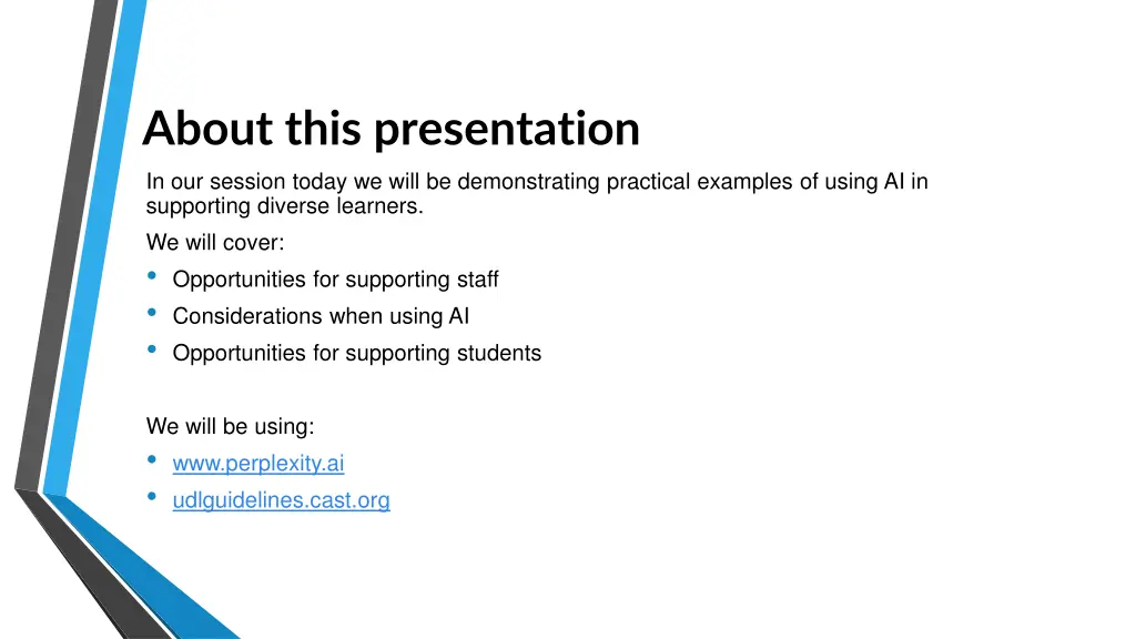 about this presentation