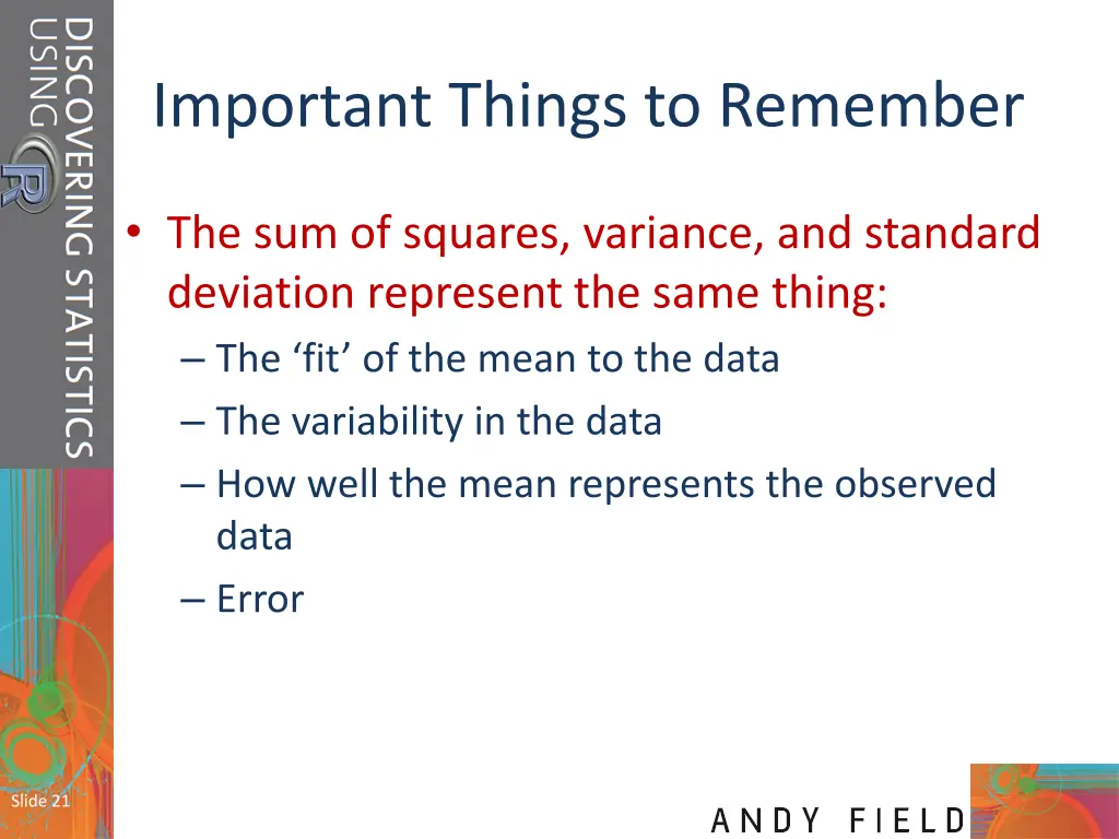 important things to remember