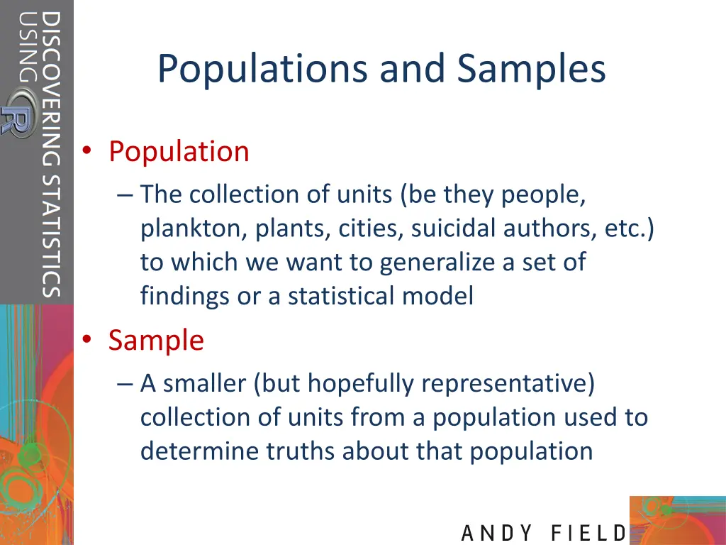 populations and samples