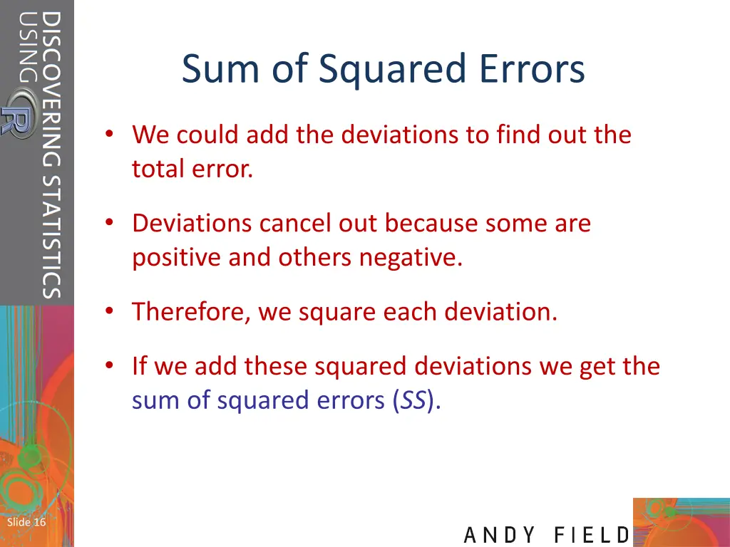 sum of squared errors