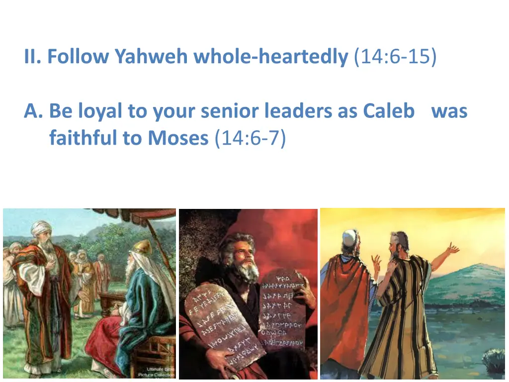 ii follow yahweh whole heartedly 14 6 15 1