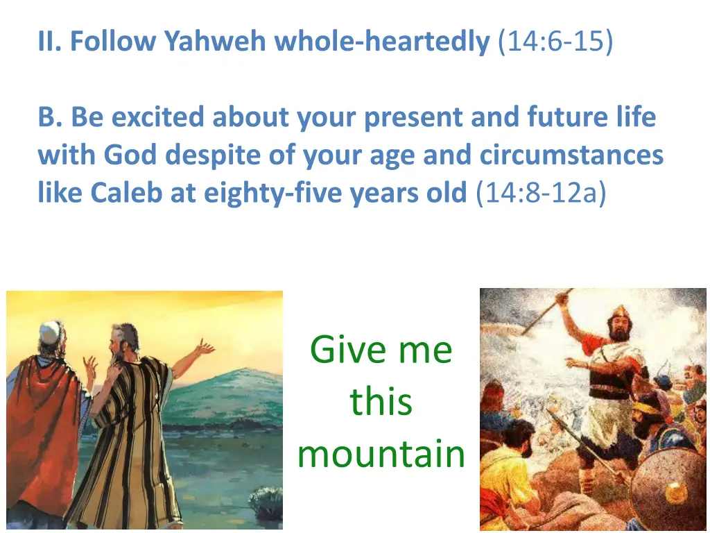 ii follow yahweh whole heartedly 14 6 15 2