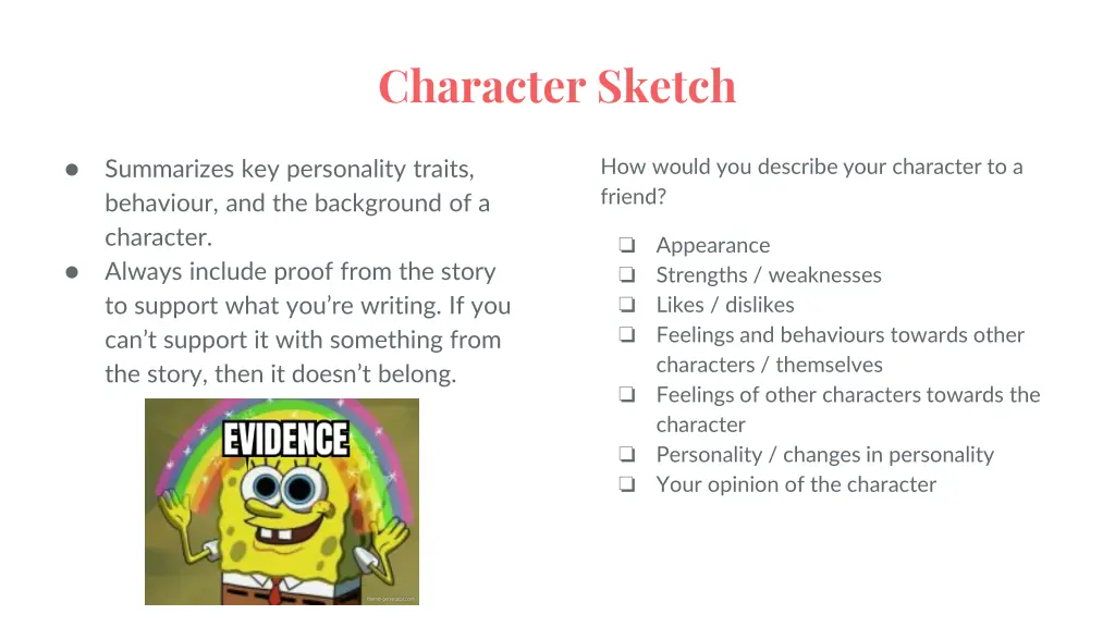 character sketch