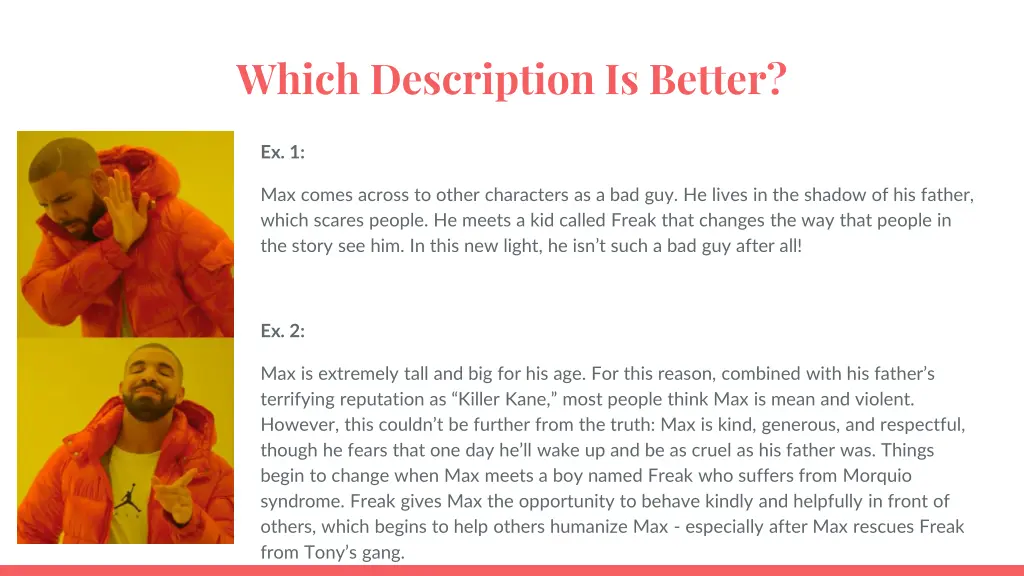 which description is better