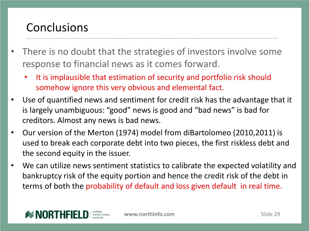 conclusions