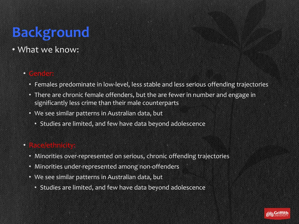 background what we know