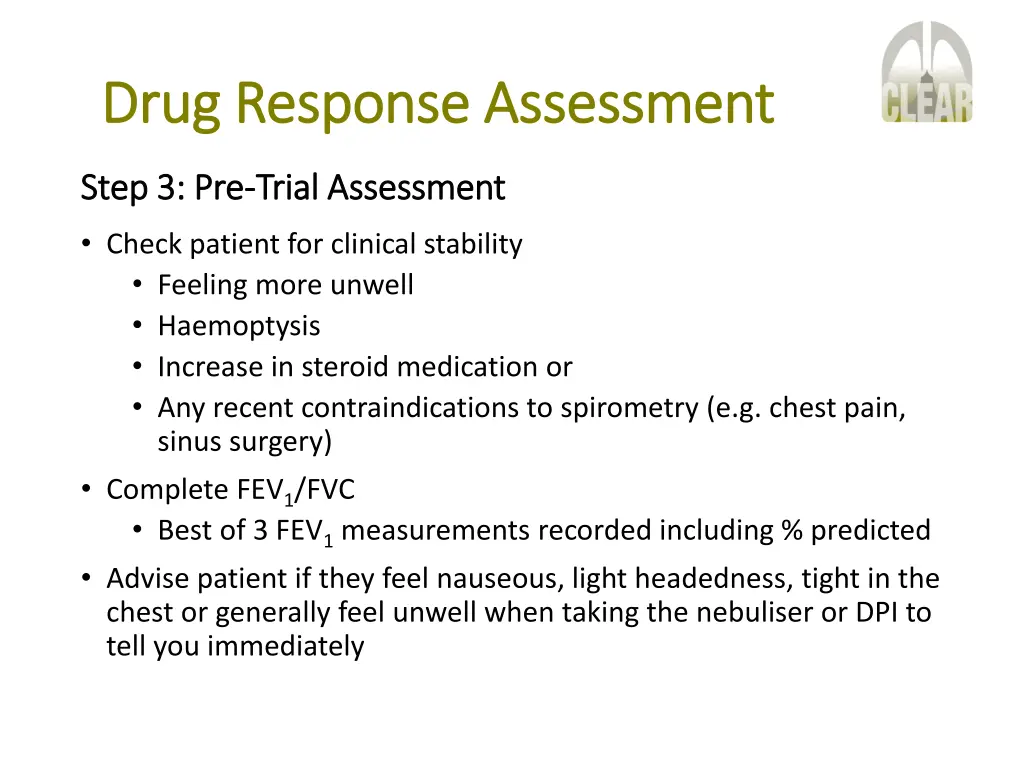 drug response assessment drug response assessment 7