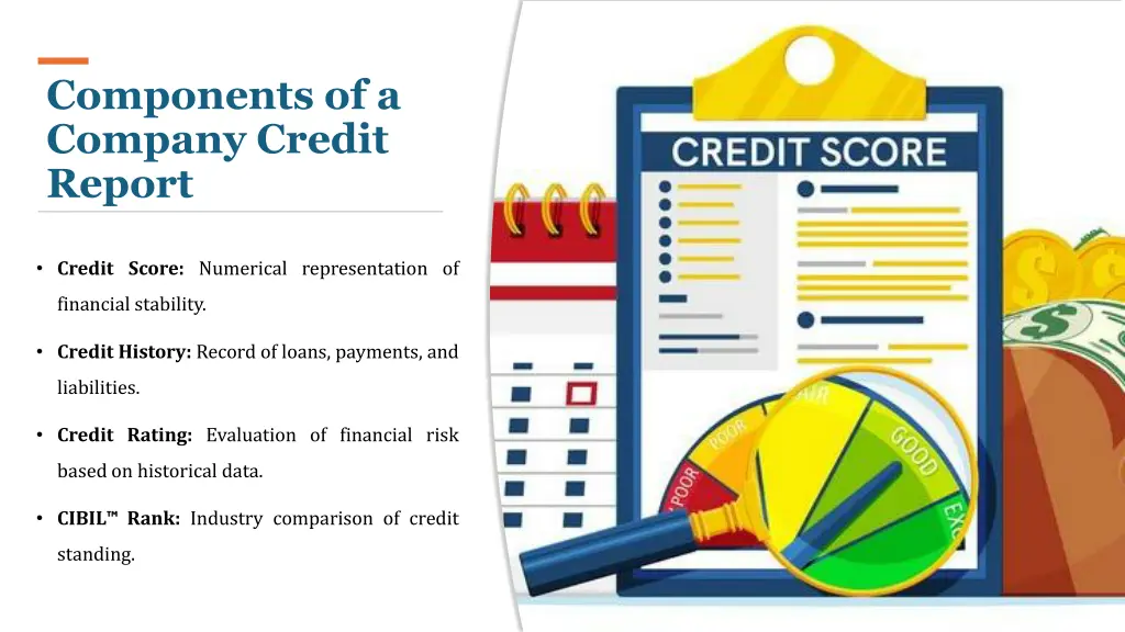 components of a company credit report