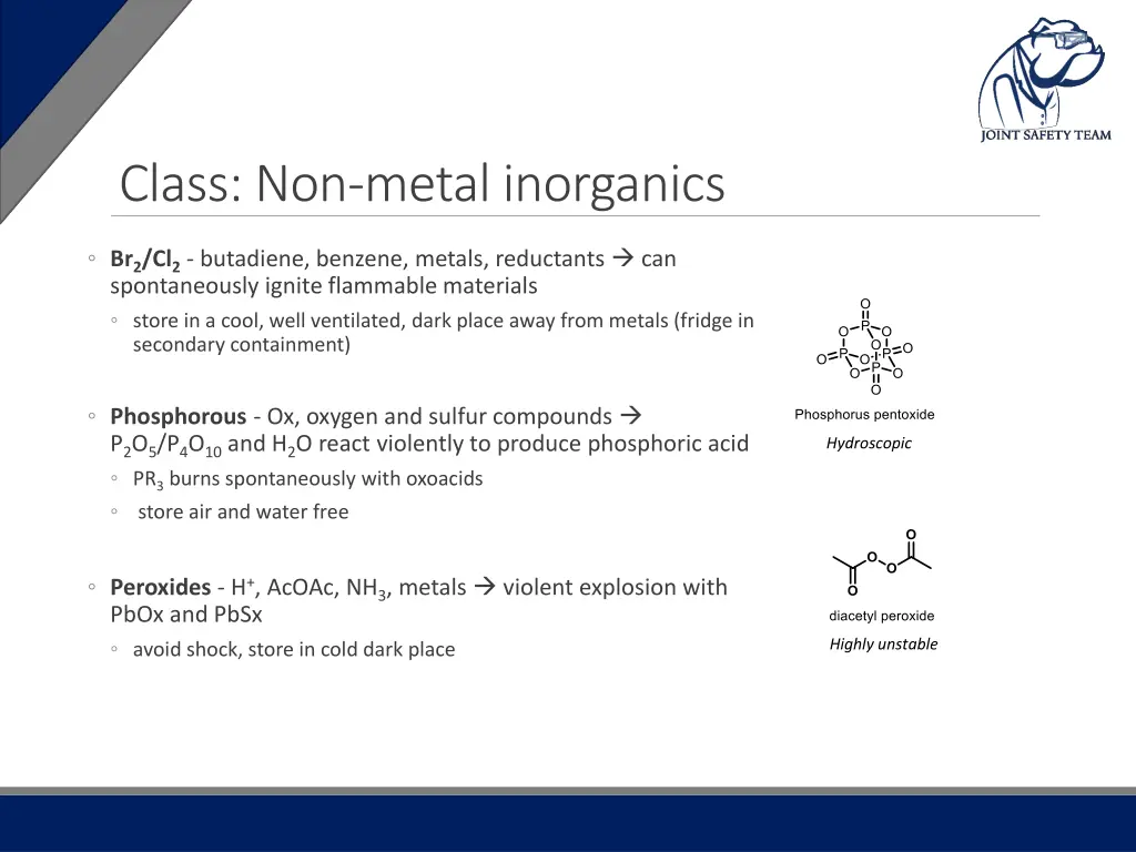 class non metal inorganics