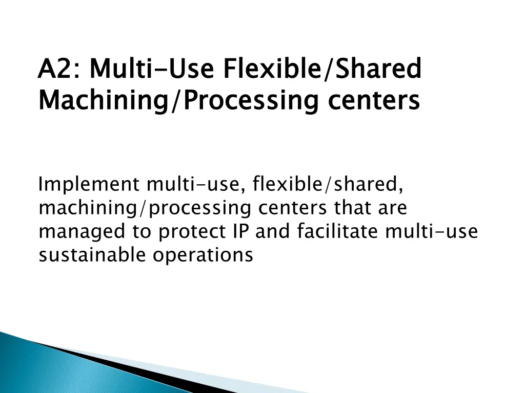 a2 machining processing centers