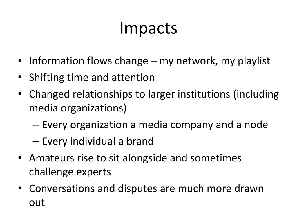 impacts