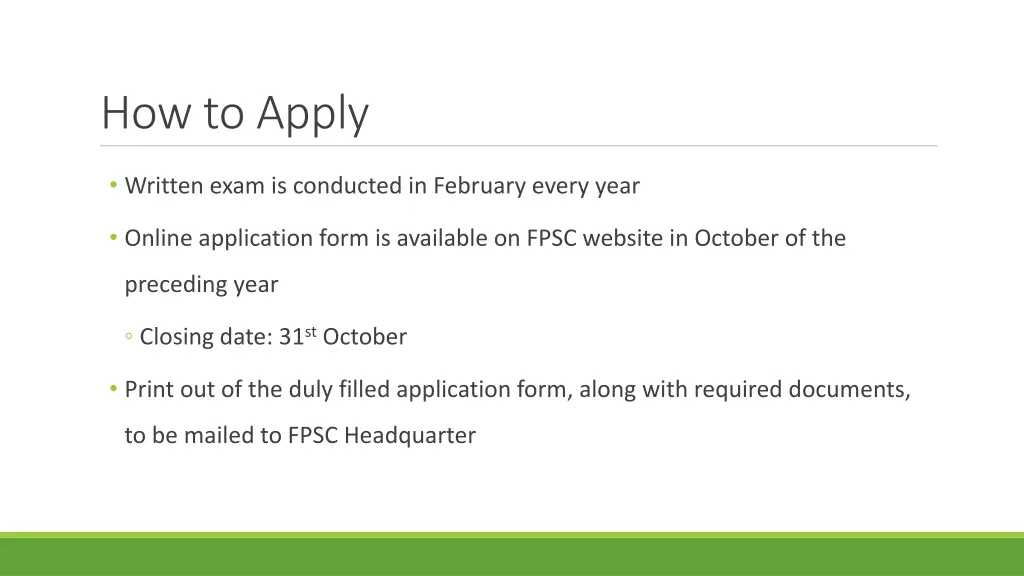 how to apply
