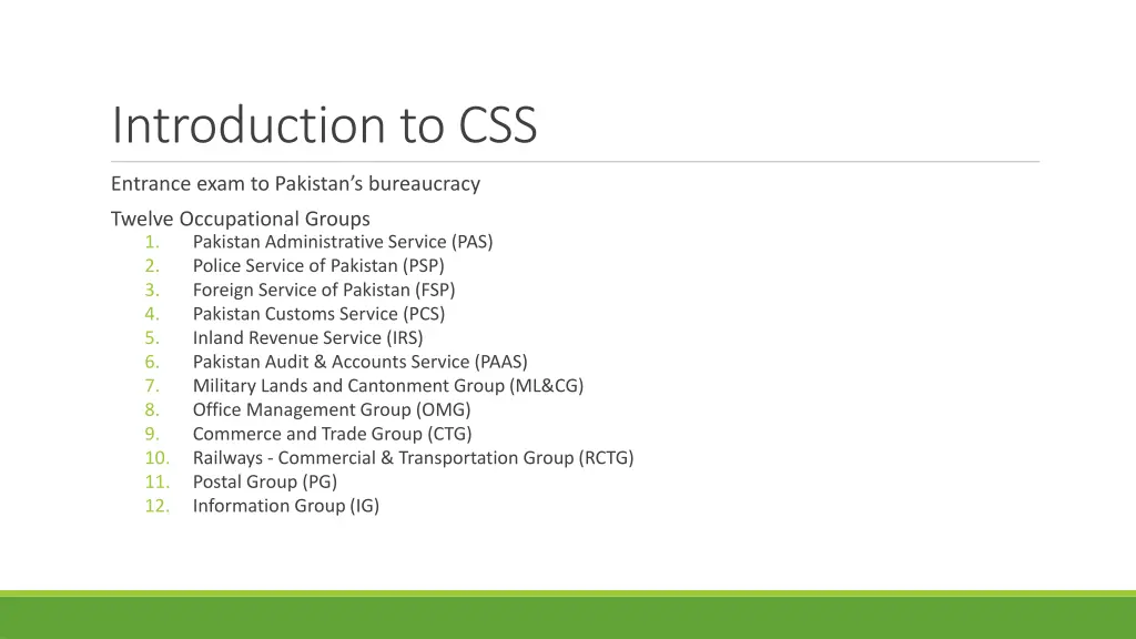 introduction to css