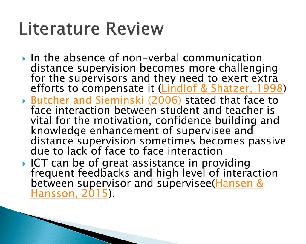 in the absence of non verbal communication