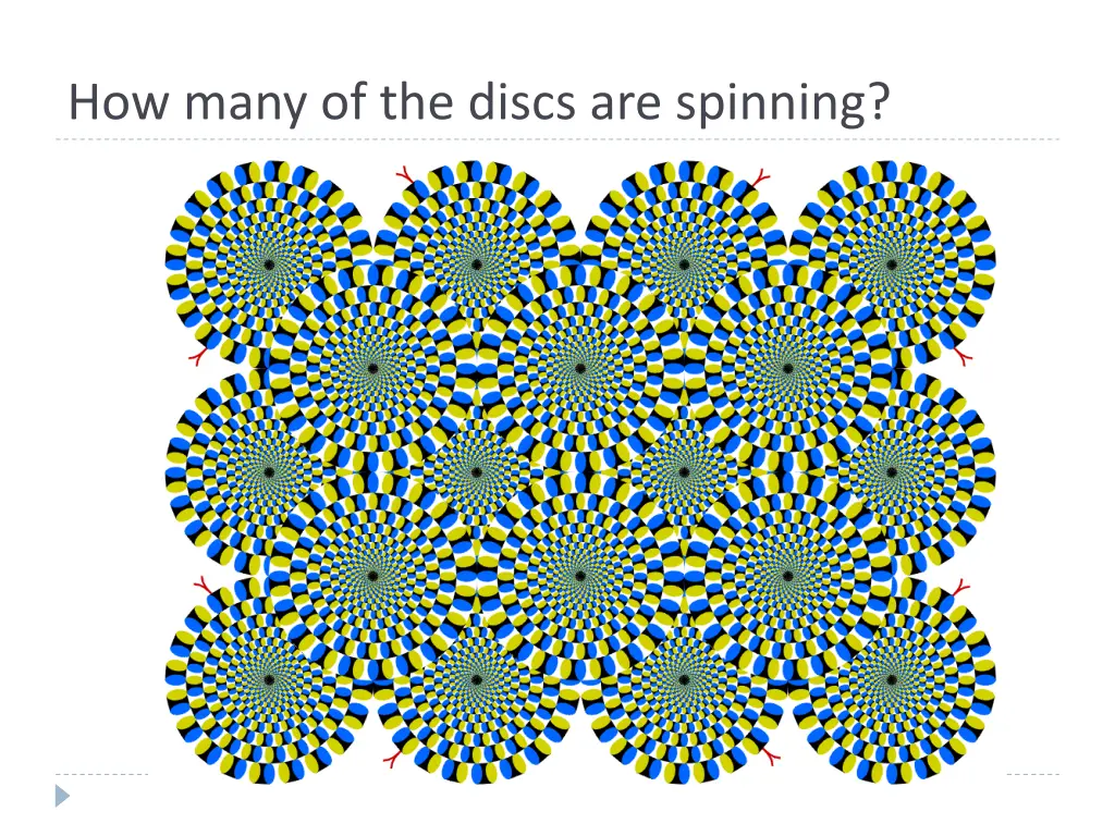how many of the discs are spinning
