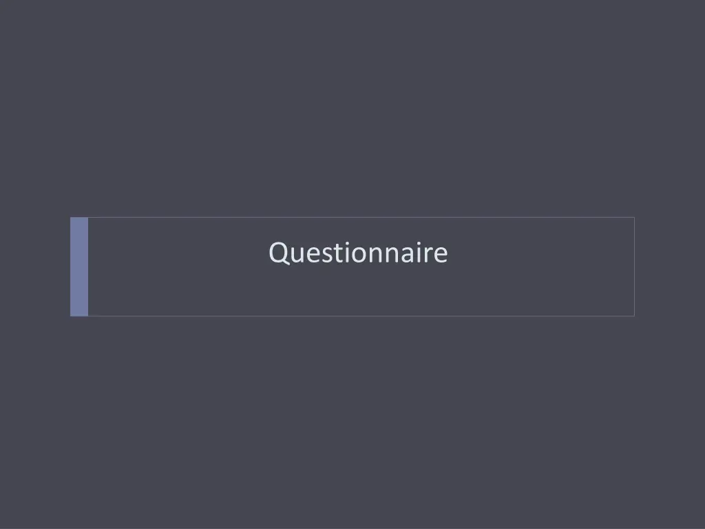 questionnaire
