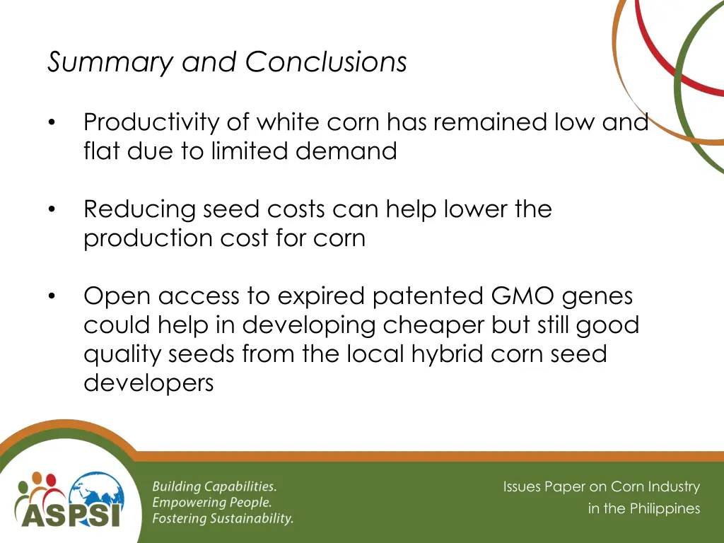 summary and conclusions