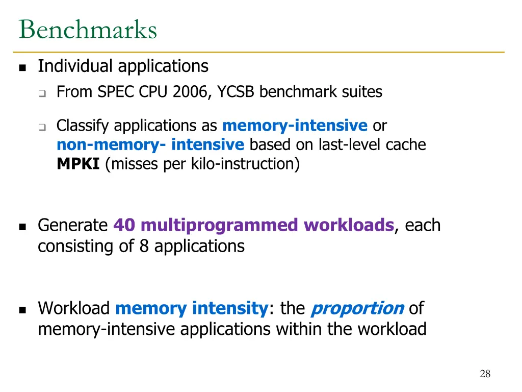 benchmarks