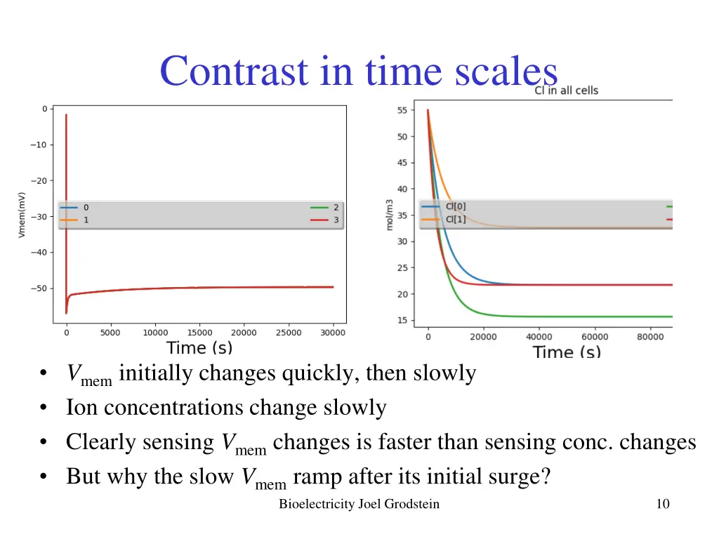 contrast in time scales