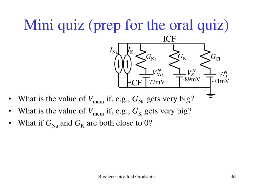 mini quiz prep for the oral quiz