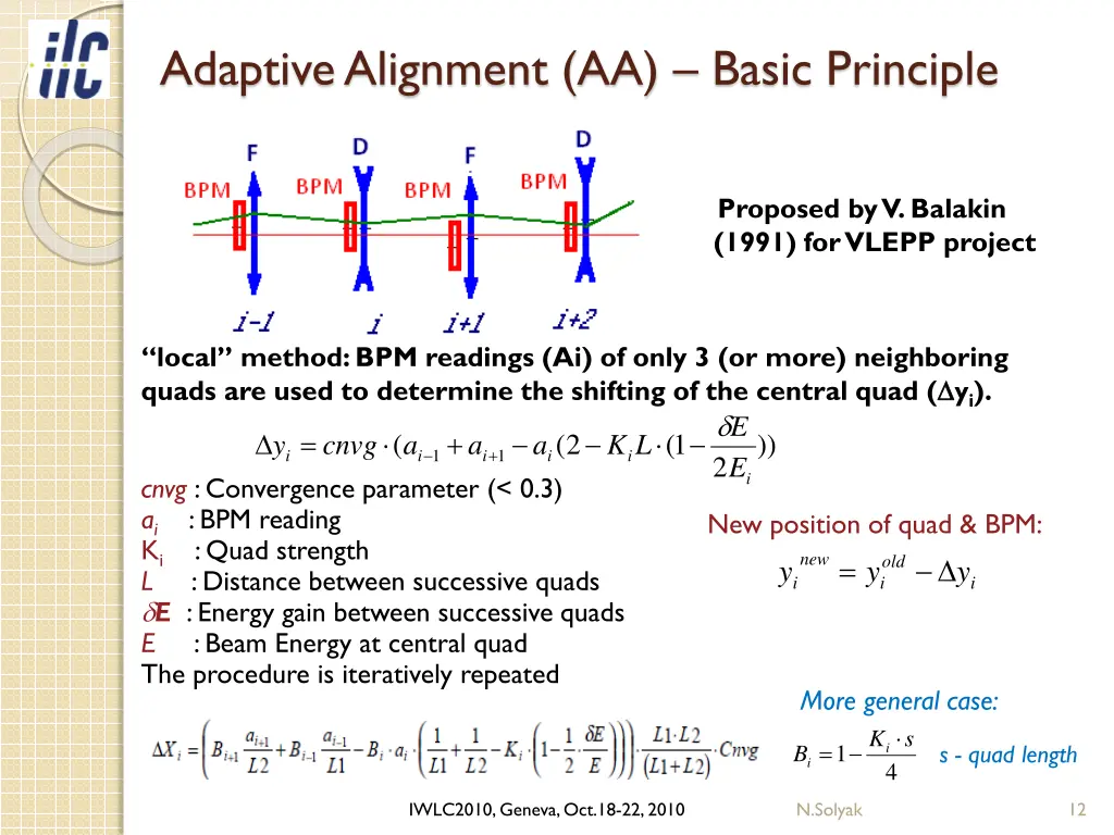 adaptive alignment aa basic principle