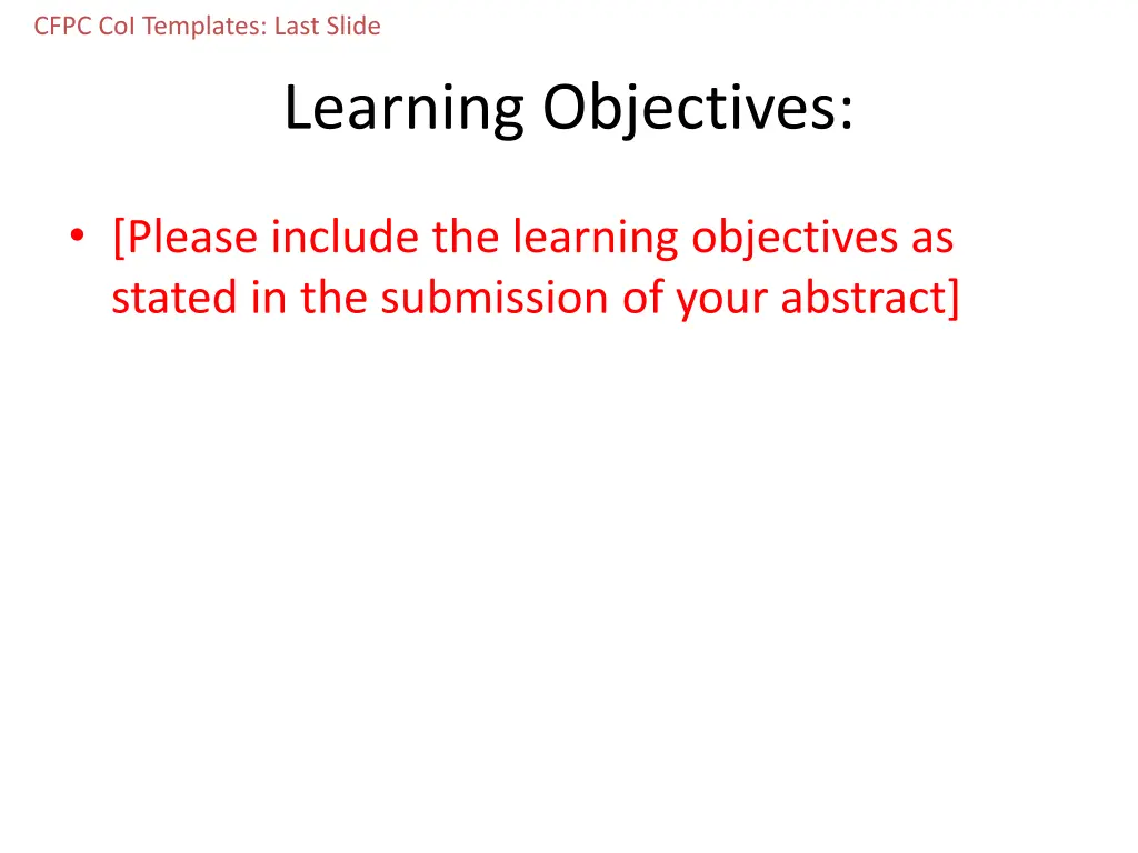 cfpc coi templates last slide