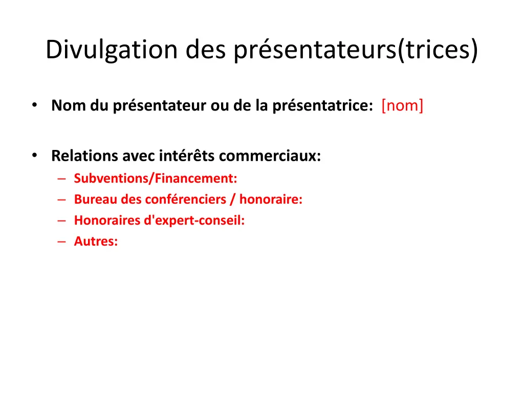 divulgation des pr sentateurs trices