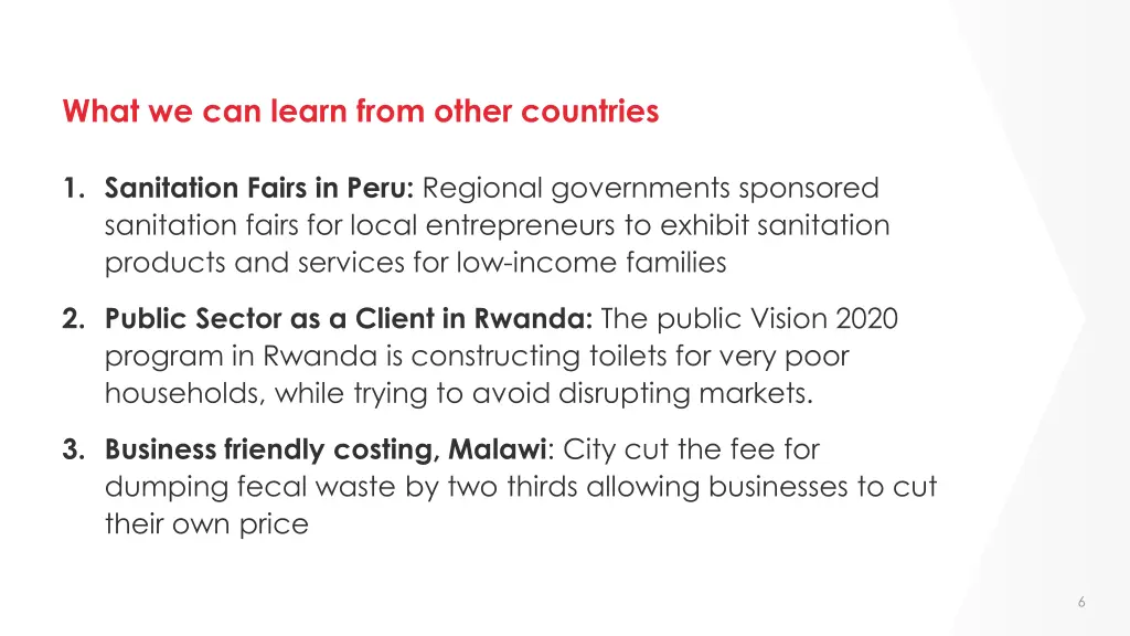 what we can learn from other countries