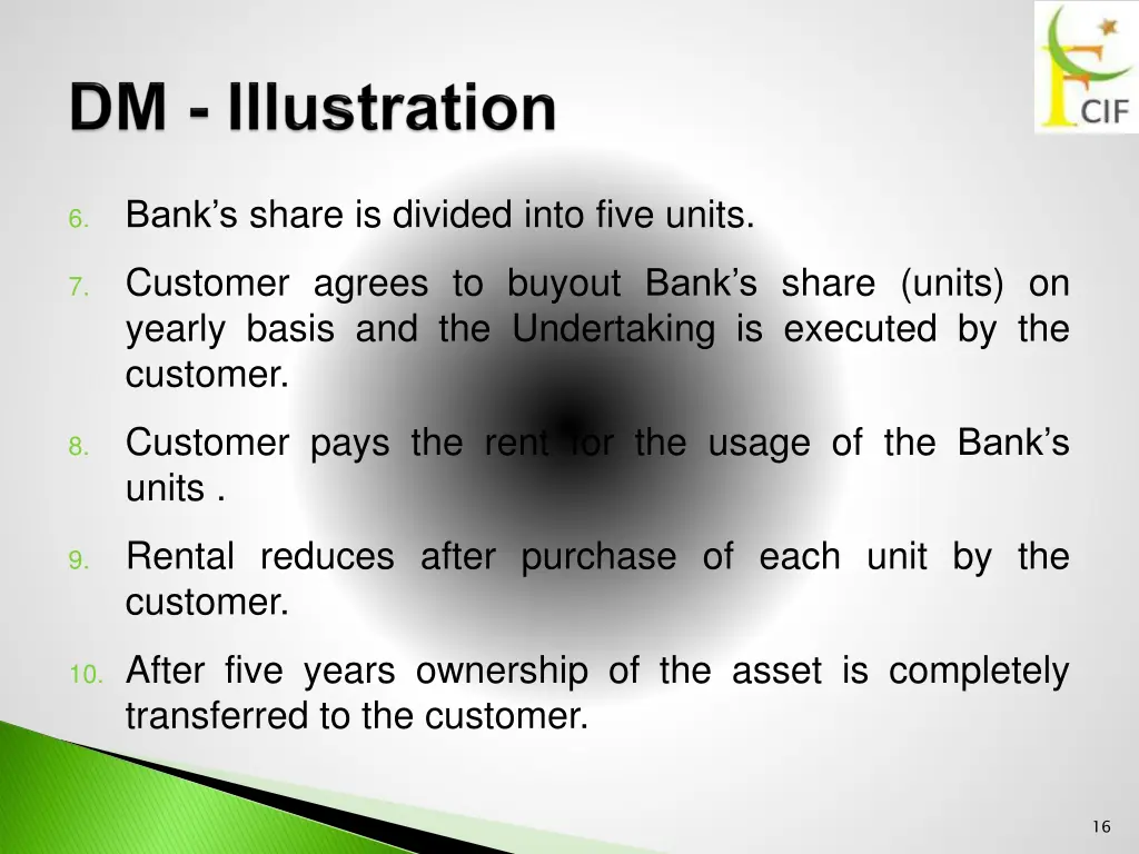 bank s share is divided into five units