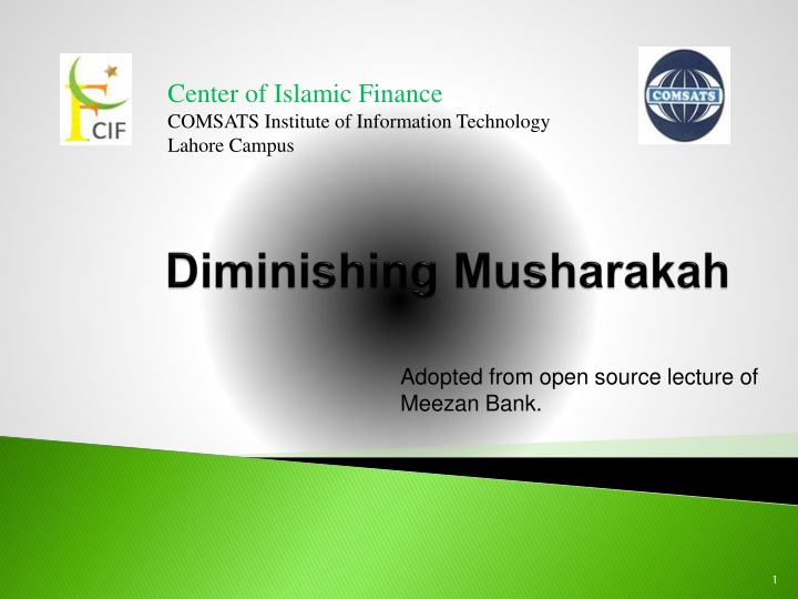center of islamic finance comsats institute