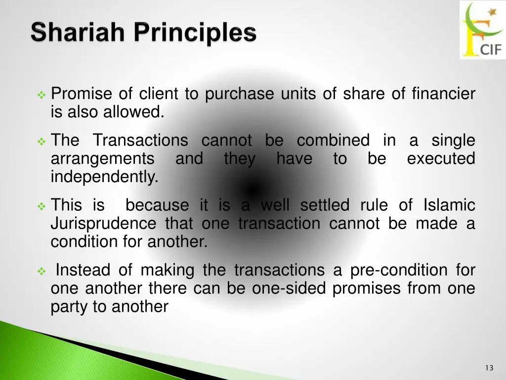 promise of client to purchase units of share