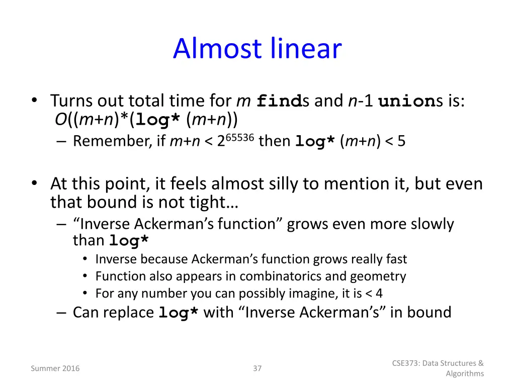 almost linear