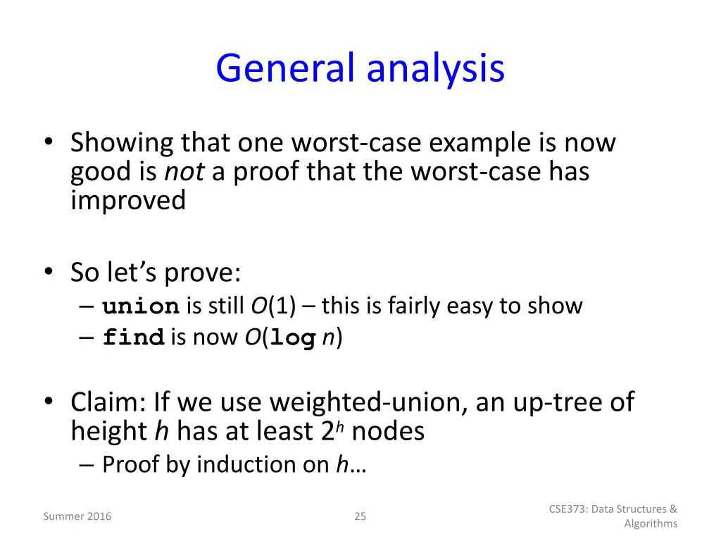 general analysis