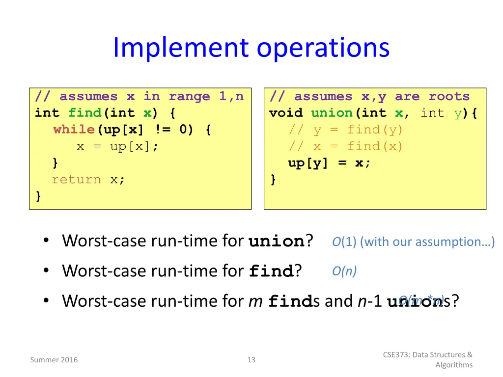 implement operations 1