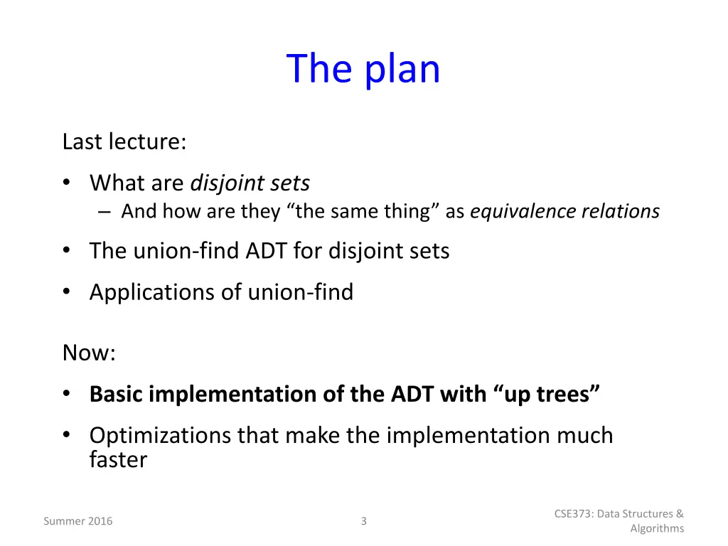 the plan