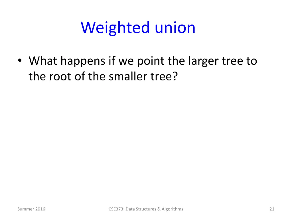 weighted union 3