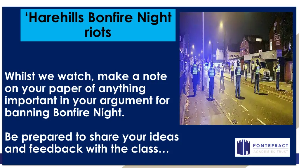 harehills bonfire night riots