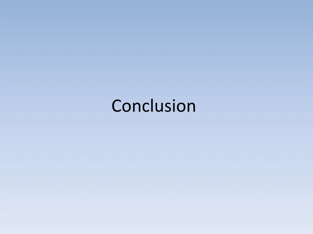 conclusion