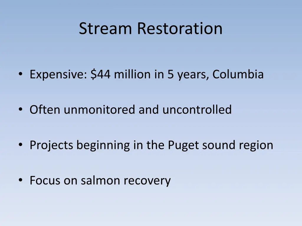 stream restoration