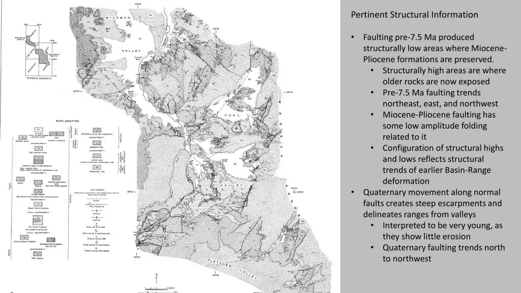 pertinent structural information