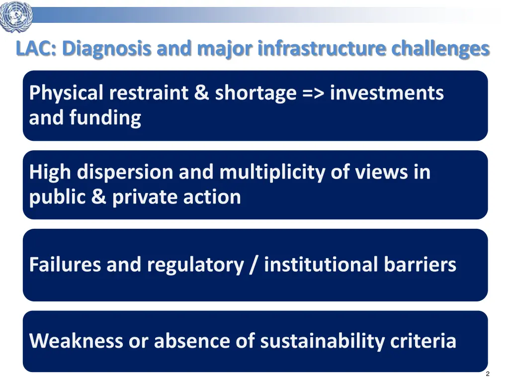 lac diagnosis and major infrastructure challenges