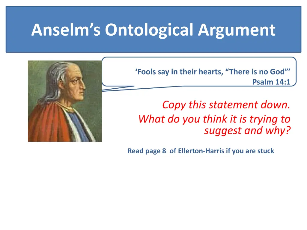 anselm s ontological argument